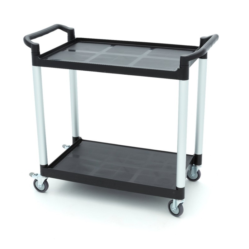 Maxima - Chariot de service - 2 étagères en plastique - 103 x 50.5 cm