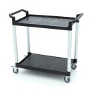 Maxima - Chariot de service - 2 étagères en plastique - 103 x 50.5 cm