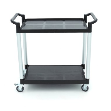 Maxima - Chariot de service - 2 étagères en plastique - 103 x 50.5 cm