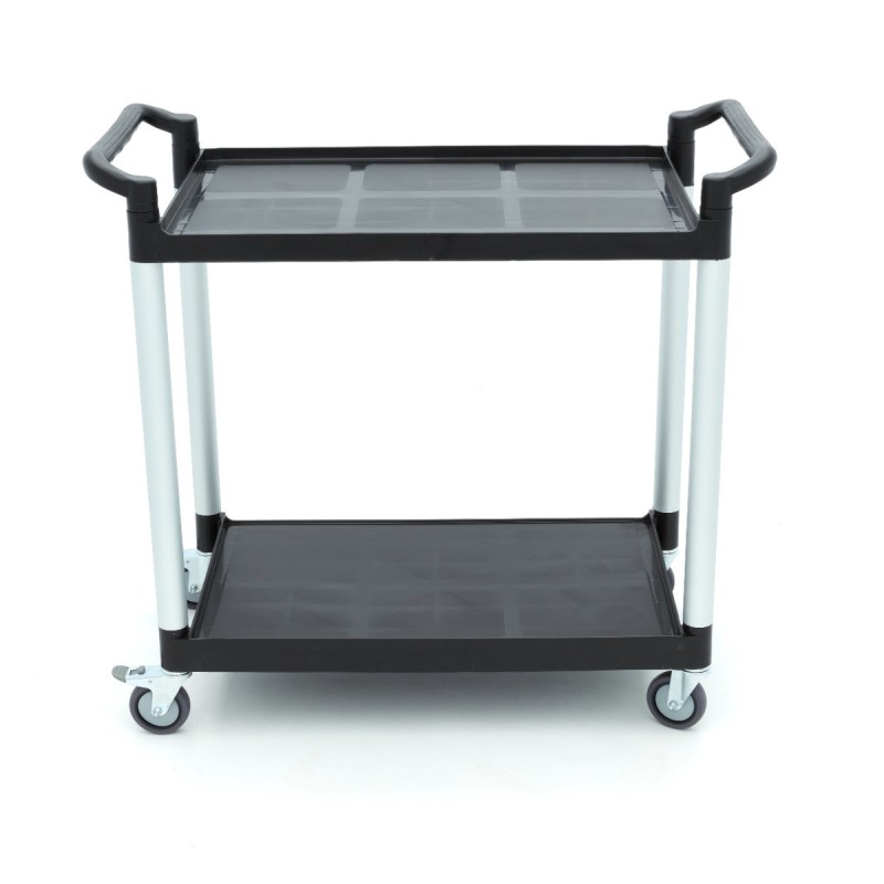 Maxima - Chariot de service - 2 étagères en plastique - 103 x 50.5 cm
