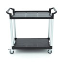 Maxima - Chariot de service - 2 étagères en plastique - 103 x 50.5 cm