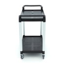 Maxima - Chariot de service - 2 étagères en plastique - 103 x 50.5 cm