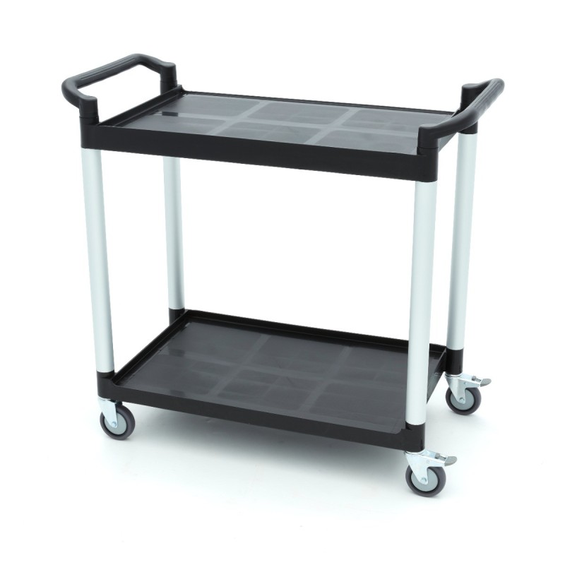 Maxima - Chariot de service - 2 étagères en plastique - 103 x 50.5 cm