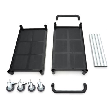 Maxima - Chariot de service - 2 étagères en plastique - 103 x 50.5 cm