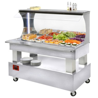 DIAMOND - Buffet -salade bar mural réfrigéré 4xGN1/1-150