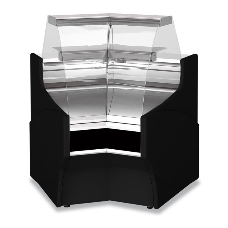 DIAMOND - Angle fermé 45° neutre vitre basse – noir
