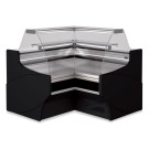 DIAMOND - Angle fermé 90° ventilé vitre basse – noir