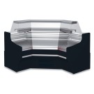 DIAMOND - Angle fermé 90° ventilé vitre pâtisserie 3 faces – noir
