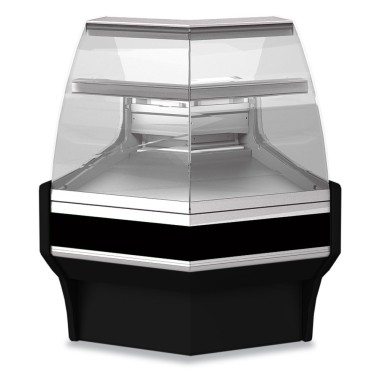 DIAMOND - Angle ouvert 45° neutre vitré pâtisserie – noir