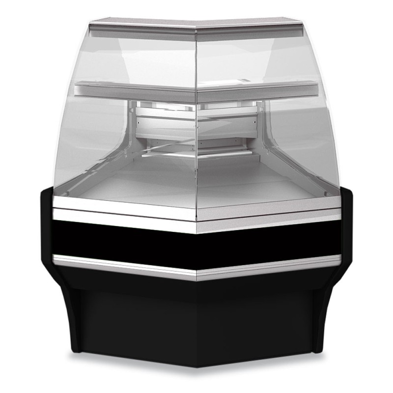 DIAMOND - Angle ouvert 45° neutre vitré pâtisserie – noir