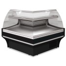 DIAMOND - Angle ouvert 90° ventilé vitre basse – noir