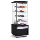 DIAMOND - Meuble neutre avec vitrine de présentation haute – noir