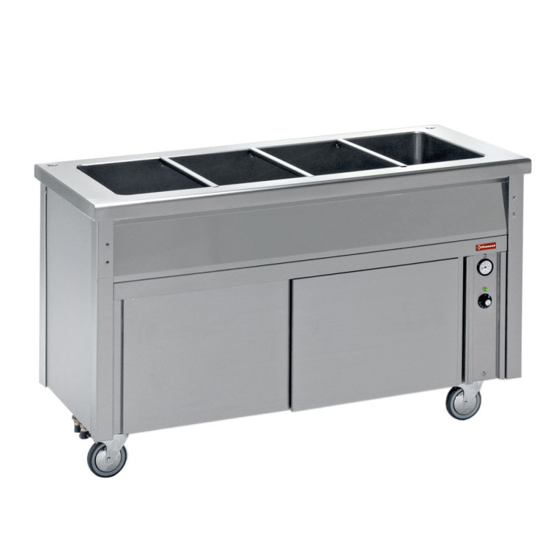 DIAMOND - Elément bain-marie sur armoire neutre 3 GN 1/1