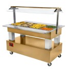 DIAMOND - Buffet chauffant bain marie 4x GN 1/1-150