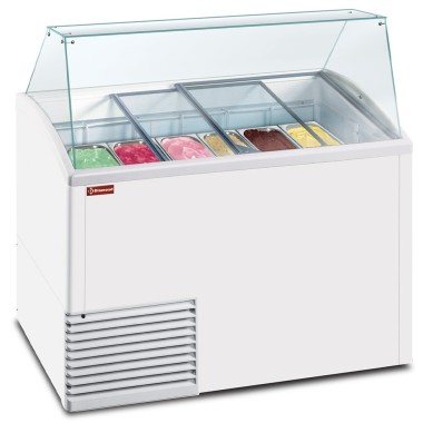 DIAMOND - Comptoir présentoir crème glacée 10 bacs
