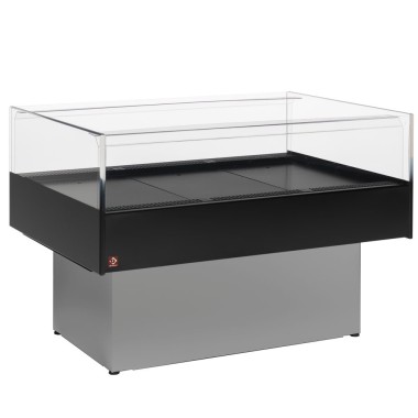 DIAMOND - Vitrine self-service réfrigérée pano. noir /gris