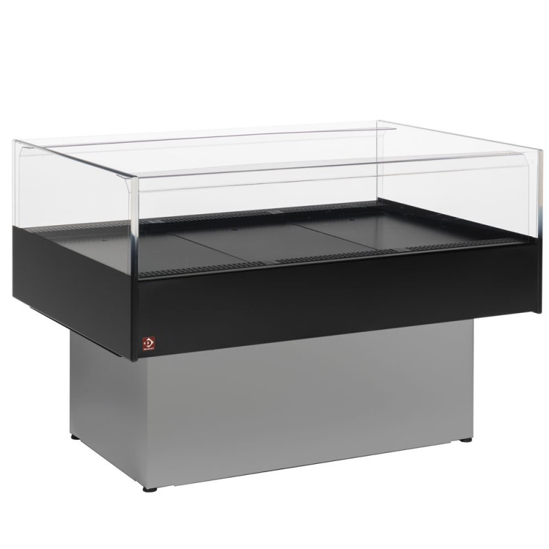 DIAMOND - Vitrine self-service réfrigérée pano. noir /gris