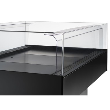 DIAMOND - Vitrine self-service réfrigérée pano. noir /gris