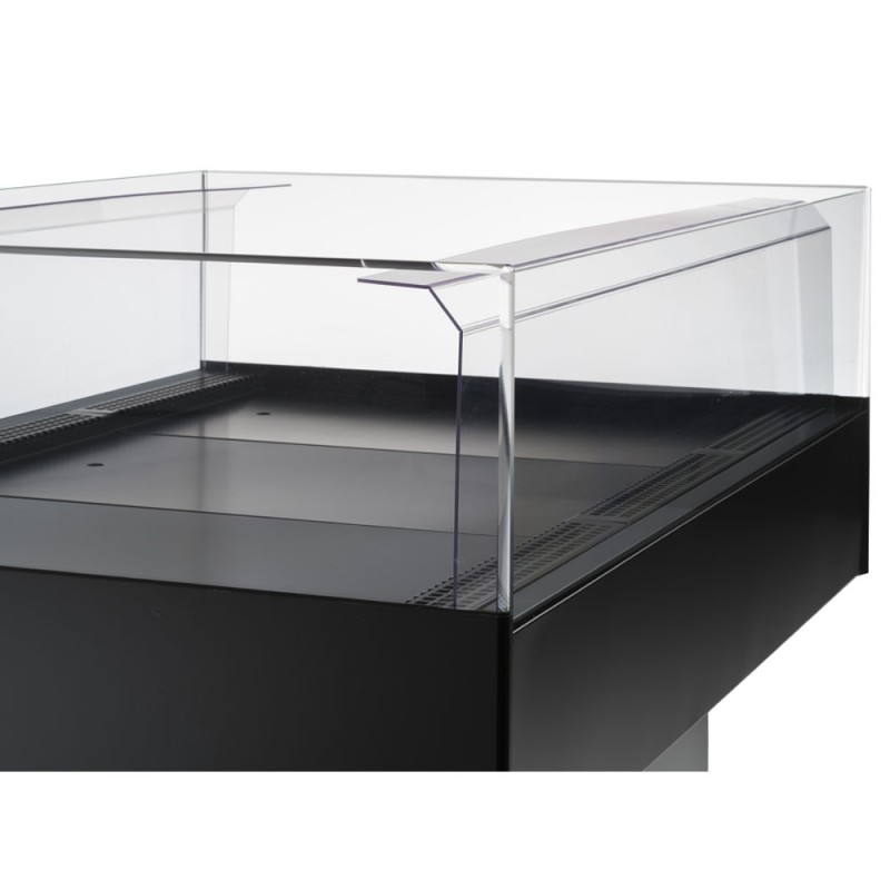 DIAMOND - Vitrine self-service réfrigérée pano. noir /gris