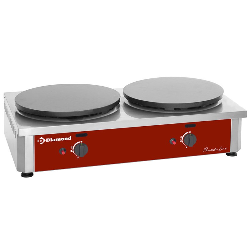 DIAMOND - Crêpière double haut rendement gaz Ø 400