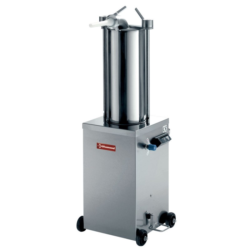 DIAMOND - Poussoir hydraulique vertical en inox - 15 litres
