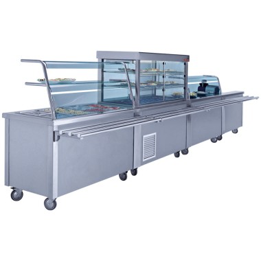 DIAMOND - Elément bain-marie- armoire ouverte 2GN