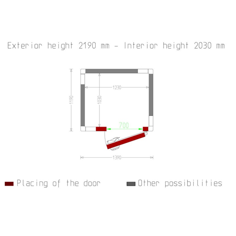 DIAMOND - Chambre froide - 2.57 m³