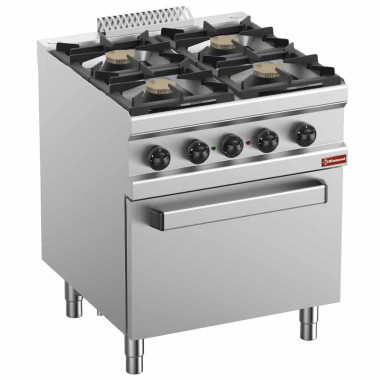 DIAMOND - Fourneau gaz 4 feux four électrique convection