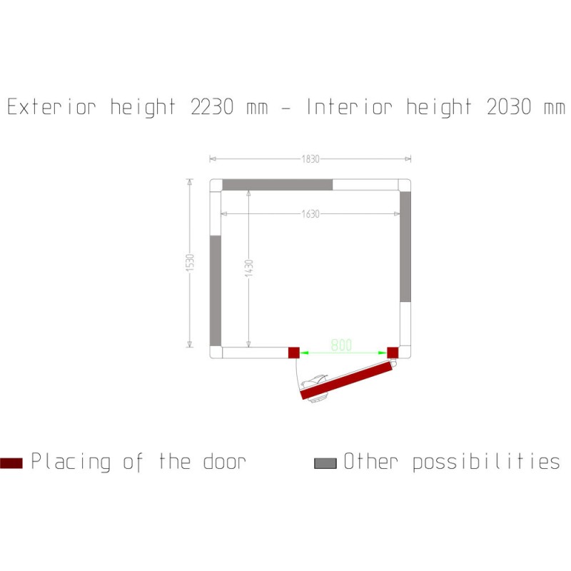 DIAMOND - Chambre froide - 4.73  m³