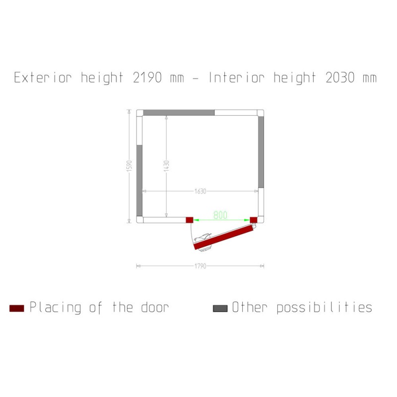 DIAMOND - Chambre froide / 4.73 m³
