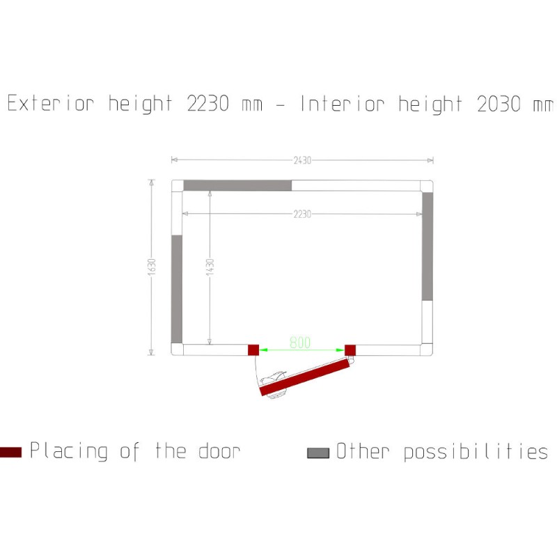 DIAMOND - Chambre froide - 6.47  m³