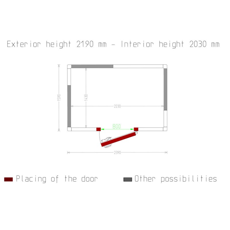 DIAMOND - Chambre froide - 6.47 m³