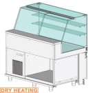 Comptoir vitrine chauffante /vitre haute statique - Diamond