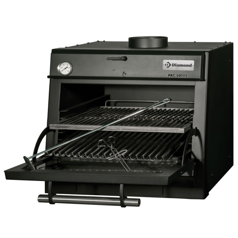 DIAMOND - Four/ barbecue à charbon - GN 1/1