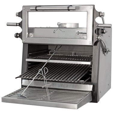 DIAMOND - Four- barbecue  à charbon GN1/1 - porte