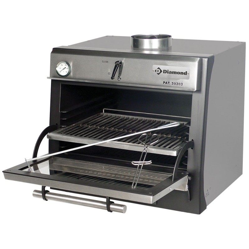 DIAMOND - Four barbecue à charbon - GN 1/1 - inox