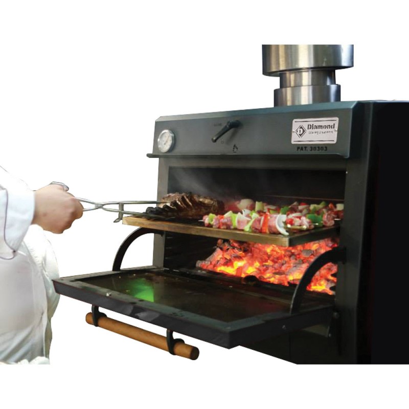 DIAMOND - Four barbecue à charbon - GN 1/1 - inox