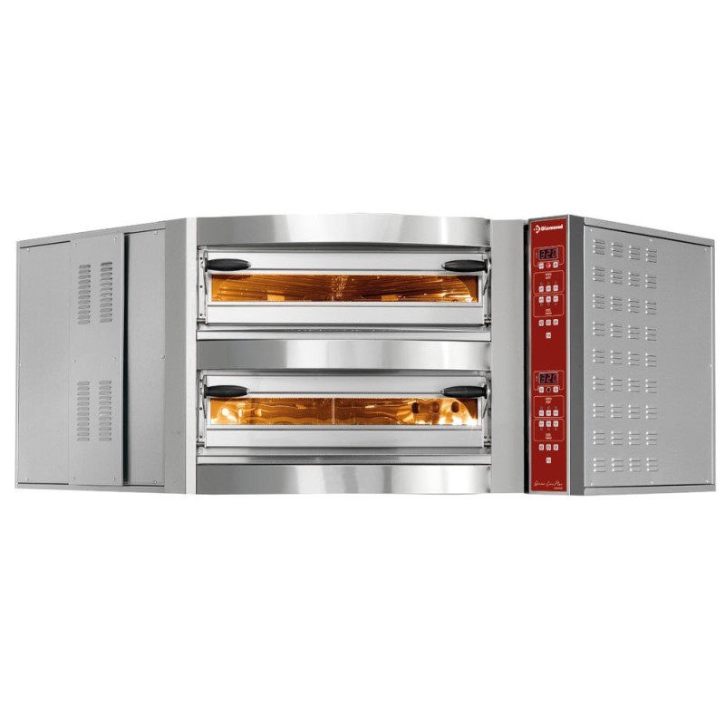 DIAMOND - Four électrique d'angle - 2 chambres - 2 x 8 pizzas Ø 350