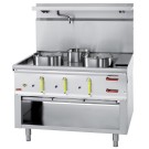 DIAMOND - Fourneau wok 3 brûleurs avec rideau d'eau