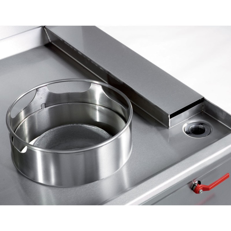 DIAMOND - Fourneau wok 3 brûleurs avec rideau d'eau