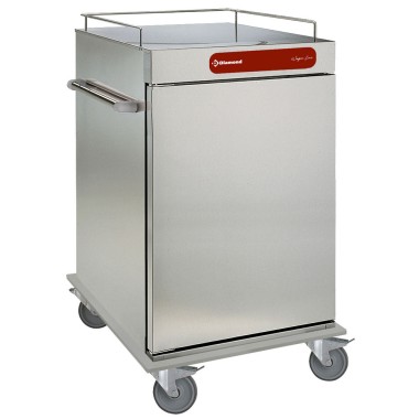 DIAMOND - Chariot neutre isolé pour repas - 10 GN 2/1