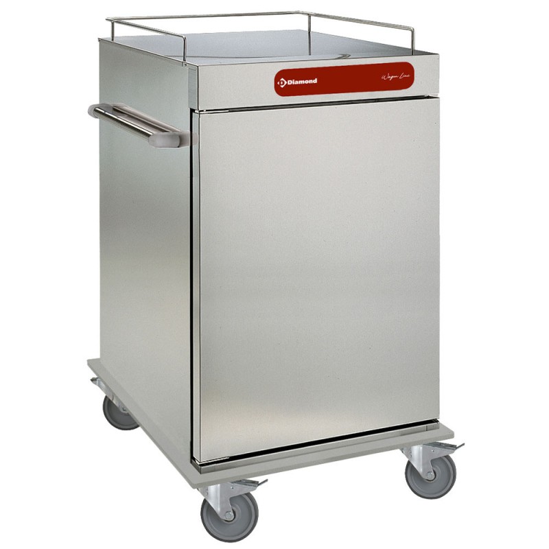 DIAMOND - Chariot neutre isolé pour repas - 10 GN 2/1