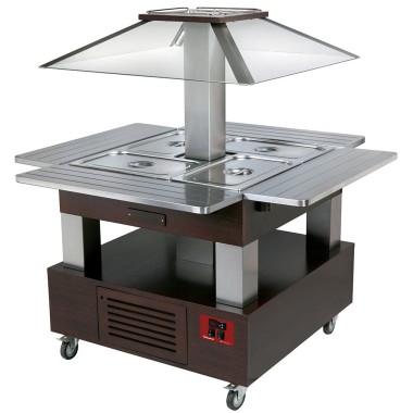 DIAMOND - Ilot buffet - salad bar - réfrigéré - 4x GN 1/1-150