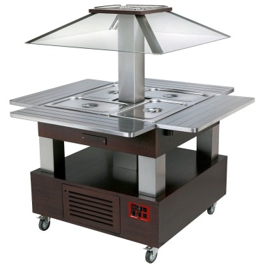 DIAMOND - Ilot buffet - salad bar - réfrigéré - 4x GN 1/1-150