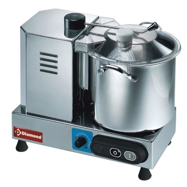 DIAMOND - Cutter inox - 6 litres - variateur de vitesse