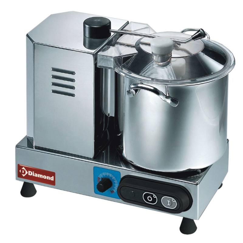 DIAMOND - Cutter inox - 6 litres - variateur de vitesse