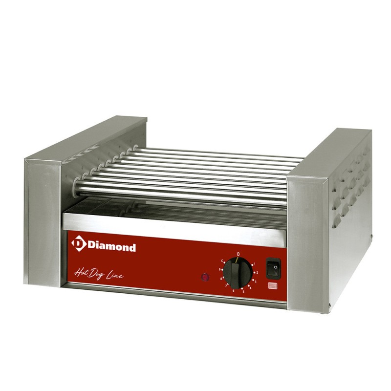 DIAMOND - Grill saucisse électrique à 5 rouleaux