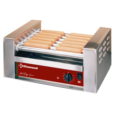 DIAMOND - Grill saucisses électrique- 7 rouleaux