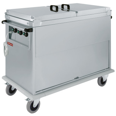 DIAMOND - Chariot bain marie 3x GN 1/1- couvercles- sur armoire