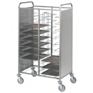 DIAMOND - Echelle à plateaux universel inox 2x 12 niveaux